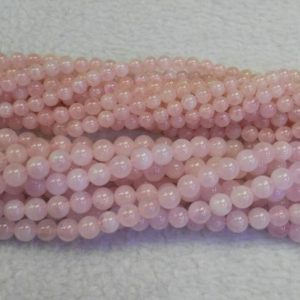 Shop Morganite Round Beads! 15.5“ 4mm/6mm Natural pink Morganite Round Beads, AA grade, natural pink semi-precious stone, milky pink color gemstone,YY | Natural genuine round Morganite beads for beading and jewelry making.  #jewelry #beads #beadedjewelry #diyjewelry #jewelrymaking #beadstore #beading #affiliate #ad