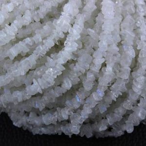 Shop Rainbow Moonstone Beads! 16" Natural Rainbow Moonstone Chip Beads,Uncut Beads,Moonstone Beads,4-5 MM,Jewelry Making,Polished Smooth Beads,Wholesale Price | Natural genuine beads Rainbow Moonstone beads for beading and jewelry making.  #jewelry #beads #beadedjewelry #diyjewelry #jewelrymaking #beadstore #beading #affiliate #ad