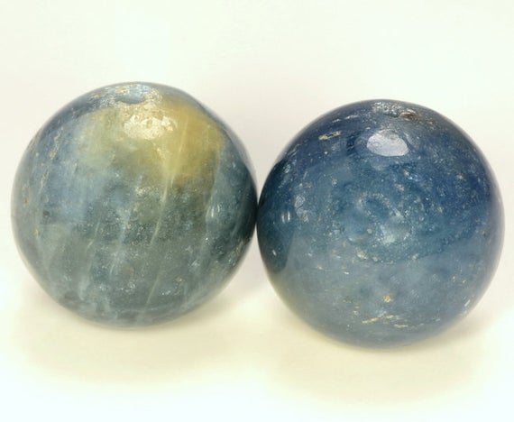 16mm Genuine Natural Blue Sapphire Rare Gemstone Blue Round 4 Beads (80009755-490)