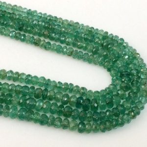 Shop Emerald Beads! 3-4mm Natural Emerald Faceted Rondelle Beads, Emerald Rondelle Beads, Green Emerald For Jewelry (5IN To 10IN Options) – PGPA124 | Natural genuine beads Emerald beads for beading and jewelry making.  #jewelry #beads #beadedjewelry #diyjewelry #jewelrymaking #beadstore #beading #affiliate #ad