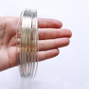 Shop Beading Wire! 3 Feet – 16 Gauge – Sterling Silver Wire – Half Hard Round Wire – .925 Jewelry Wire – Crafting Wire – Bulk Wire – Wholesale – SS HH Wire | Shop jewelry making and beading supplies, tools & findings for DIY jewelry making and crafts. #jewelrymaking #diyjewelry #jewelrycrafts #jewelrysupplies #beading #affiliate #ad