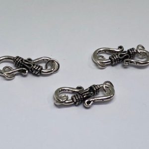 Shop Clasps for Making Jewelry! 3 | Silver S Clasps, 21 mm | Shop jewelry making and beading supplies, tools & findings for DIY jewelry making and crafts. #jewelrymaking #diyjewelry #jewelrycrafts #jewelrysupplies #beading #affiliate #ad