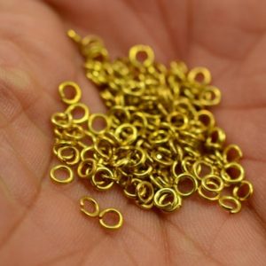 Shop Jump Rings! 300 Pieces  Raw Brass  3 mm Jump Ring Findings | Shop jewelry making and beading supplies, tools & findings for DIY jewelry making and crafts. #jewelrymaking #diyjewelry #jewelrycrafts #jewelrysupplies #beading #affiliate #ad