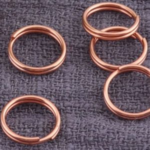 Shop Jump Rings! 300pcs  Rose Gold  Plated Split Jump Rings，small Split Jumpring，round split ring，jump ring，Double Ring，open jump ring – 1/4" ( 8mm) | Shop jewelry making and beading supplies, tools & findings for DIY jewelry making and crafts. #jewelrymaking #diyjewelry #jewelrycrafts #jewelrysupplies #beading #affiliate #ad