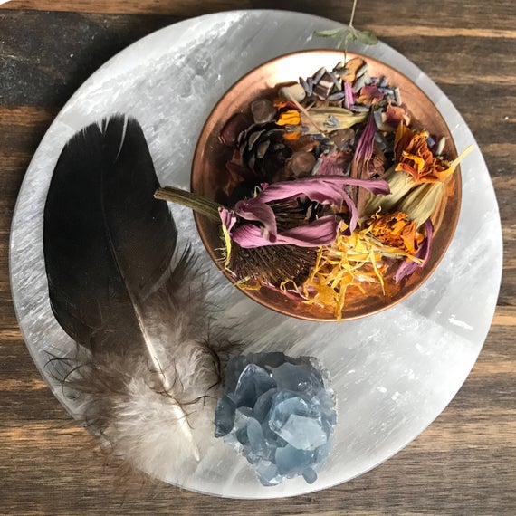 3”- 6” Selenite Charging Plate // Selenite Chakra Cleansing Station // White Selenite Disk Charging // Charging Selenite Plate