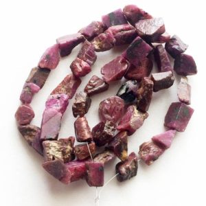 Shop Ruby Beads! 6-12mm Ruby Rough Strand, Natural Ruby Beads, Rough Indian Ruby Gemstones, Raw Ruby, Loose Ruby Beads (5Pcs To 10Pcs Options)  – DS3695 | Natural genuine beads Ruby beads for beading and jewelry making.  #jewelry #beads #beadedjewelry #diyjewelry #jewelrymaking #beadstore #beading #affiliate #ad