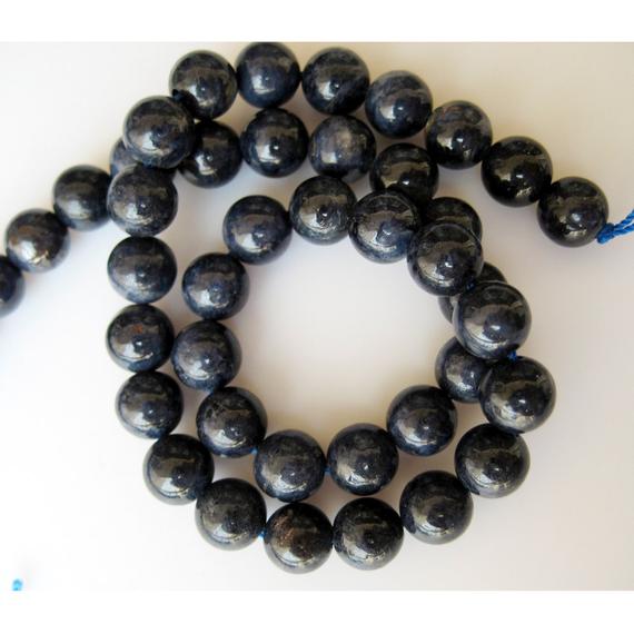 6mm Blue Sapphire Rondelle Beads, Natural Blue Sapphire Gemstone Beads, 16 Inch Strand, Sold As 68 Pieces