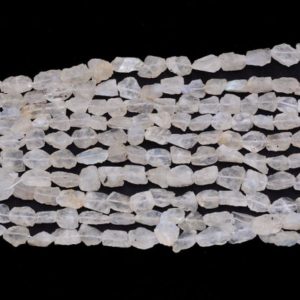 Shop Rainbow Moonstone Chip & Nugget Beads! AAA White Rainbow Moonstone 10mm-16mm Raw Rough Nuggets Beads | Moonstone Uneven Tumbled | Natural Semi Precious Gemstone Blue Fire Beads | | Natural genuine chip Rainbow Moonstone beads for beading and jewelry making.  #jewelry #beads #beadedjewelry #diyjewelry #jewelrymaking #beadstore #beading #affiliate #ad