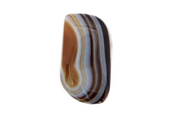 Banded Agate Cabochon Stone (24mm X 14mm X 6mm) - Fancy Cabochon - Natural Agate