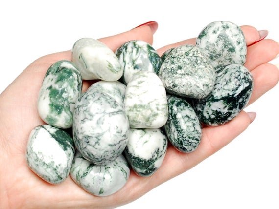 Dendritic Agate Tumbled Stone, Dendritic Agate, Tumbled Stones, Crystals, Stones, Gifts, Rocks, Gems, Gemstones, Zodiac Crystals, Healing