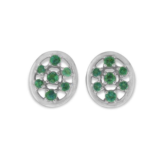 Alexandrite Natural Diamond Earring- In 14k White Gold  Or Yellow  Gold With Certifcate !! Free Shipping In The Usa