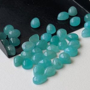 Shop Amazonite Cabochons! 5x7mm Amazonite Cabochons, Natural Amazonite Flat Back Plain Pear Cabochons, Amazonite For Jewelry (5 Pcs To 10 Pcs Options) – PDG248 | Natural genuine stones & crystals in various shapes & sizes. Buy raw cut, tumbled, or polished gemstones for making jewelry or crystal healing energy vibration raising reiki stones. #crystals #gemstones #crystalhealing #crystalsandgemstones #energyhealing #affiliate #ad