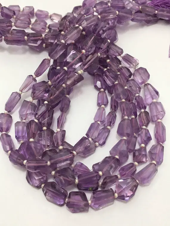 Natural Pink Amethyst Faceted Nugget Beads,pink Amethyst Faceted Beads,pink Amethyst Nugget Shape Beads,pink Amethyst Beads Strand 14"inches