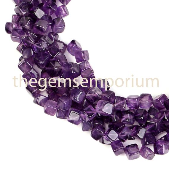 Amethyst Plain Box Gemstone Beads, 4-6mm Natural Smooth Gemstone Beads, Gemstone Beads, Aa Quality,gemstone For Jewelry Making