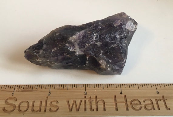 Amethyst Chevron Raw Natural Stone, Healing Crystals And Stones, Spiritual Stone, Chakra Stone