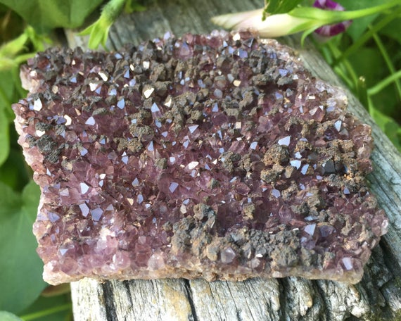 Amethyst Crystal Cluster From Alacham Mine, Turkey #1 Dark Purple Druzy, Crystal For Stress, Protection, Birthstone Gift For Aquarius Pisces