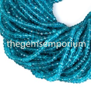Shop Apatite Faceted Beads! Neon Apatite Rondelle Gemstone Beads, Extra Fine Quality Beads, Apatite faceted Gemstone Beads, AAA Quality,Gemstone for Jewelry Making | Natural genuine faceted Apatite beads for beading and jewelry making.  #jewelry #beads #beadedjewelry #diyjewelry #jewelrymaking #beadstore #beading #affiliate #ad
