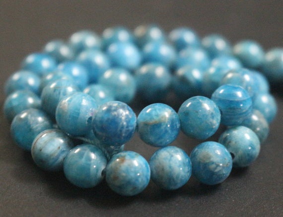 Natural Aaa Blue Apatite Beads,6mm/8mm/10mm/12mm Natural Blue Apatite Beads,15 Inches One Starand