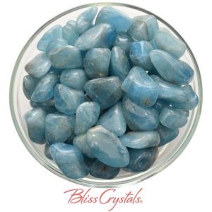 Shop Aquamarine Stones & Crystals! 1 Large AQUAMARINE Tumbled Stone Semi Rough for Courage #AT10 | Natural genuine stones & crystals in various shapes & sizes. Buy raw cut, tumbled, or polished gemstones for making jewelry or crystal healing energy vibration raising reiki stones. #crystals #gemstones #crystalhealing #crystalsandgemstones #energyhealing #affiliate #ad