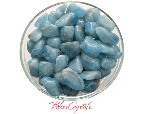 1 Large Aquamarine Tumbled Stone Semi Rough For Courage #at10