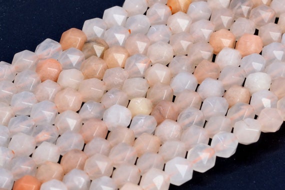 Natural Pink Aventurine Loose Beads Star Cut Faceted Shape 5-6mm 7-8mm 9-10mm