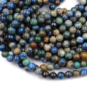 Azurite Beads 4mm 5mm 6mm 7mm 8mm 9mm 10mm Rare Energy Stone Genuine Real 100% Natural Blue Lightning Azurite Beads 15.5" Strand | Natural genuine beads Array beads for beading and jewelry making.  #jewelry #beads #beadedjewelry #diyjewelry #jewelrymaking #beadstore #beading #affiliate #ad