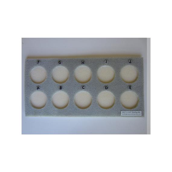 Bead Mat Organizer: 10-color Seed Bead Storage With Lettered Cups