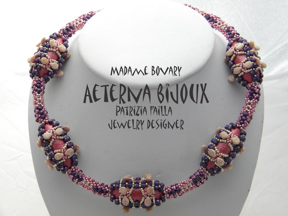 Beading Tutorials And Patterns Madame Bovary- Beadwork, Bead Pattern, Bead Tutorial,  Beadweaving Tutorials, Beadwoven Tutorials, Beading