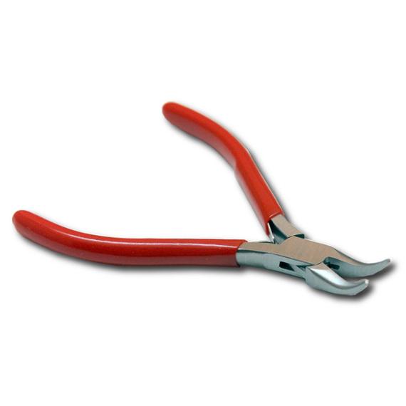 Bij-703, Kent 4.5" Chain Bent Nose Pliers With Smooth Jaws And Leaf Spring For Beading And Jewelry