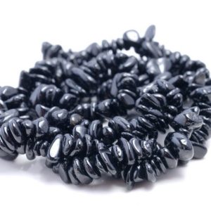 Shop Black Tourmaline Chip & Nugget Beads! 7-8MM Black Tourmaline Gemstone Pebble Nugget Chip Loose Beads 34 inch  (80001744-A15) | Natural genuine chip Black Tourmaline beads for beading and jewelry making.  #jewelry #beads #beadedjewelry #diyjewelry #jewelrymaking #beadstore #beading #affiliate #ad