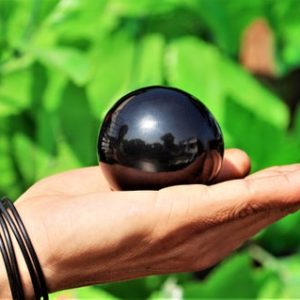 Shop Black Tourmaline Shapes! Small 55MM Natural Black Tourmaline Stone Metaphysical Crystal Gemstone Healing Power Sphere Ball | Natural genuine stones & crystals in various shapes & sizes. Buy raw cut, tumbled, or polished gemstones for making jewelry or crystal healing energy vibration raising reiki stones. #crystals #gemstones #crystalhealing #crystalsandgemstones #energyhealing #affiliate #ad
