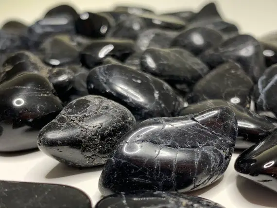 Black Tourmaline Tumbled Stones