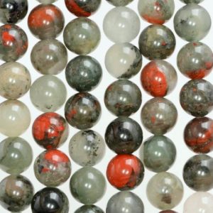 Shop Bloodstone Round Beads! 6mm Blood Stone Gemstone Grade AA Red Round Loose Beads 15.5 inch Full Strand (80000396-785) | Natural genuine round Bloodstone beads for beading and jewelry making.  #jewelry #beads #beadedjewelry #diyjewelry #jewelrymaking #beadstore #beading #affiliate #ad