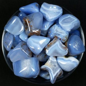 Blue Chalcedony Tumbled Stone, Blue Chalcedony, Tumbled Stones, Chalcedony, Stones, Crystals, Rocks, Gifts, Gemstones, Gems, Zodiac Crystals | Natural genuine stones & crystals in various shapes & sizes. Buy raw cut, tumbled, or polished gemstones for making jewelry or crystal healing energy vibration raising reiki stones. #crystals #gemstones #crystalhealing #crystalsandgemstones #energyhealing #affiliate #ad