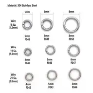 Sterling Silver Jump Rings Jumprings 20 gauge 3.5mm ID 5mm OD for