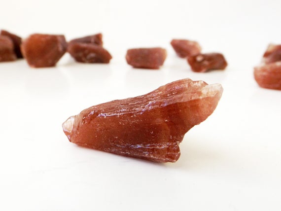 Red Calcite - Raw Calcite, Rough Calcite, Crystal Healing, Root Chakra