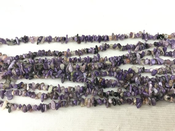 Natural Charoite 4-6mm Chips Genuine Gemstone Loose Purple Nugget Beads 34 Inch Jewelry Supply Bracelet Necklace Material Support Wholesale