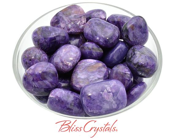 1 Charoite Tumbled Stone,  Rare Grade A, Healing Crystal And Stone From Russia #ct37