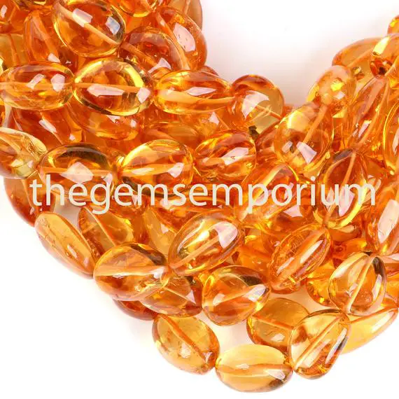 Citrine Plain Nugget Beads, 9-15mm Citrine Nugget Beads, Citrine Fancy Nuggets Straight Drill, Citrine Smooth Nugget Beads, Citrine Nuggets