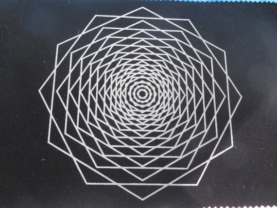 Crystal Grid Sacred Geometry Mat Dodeca Fractal