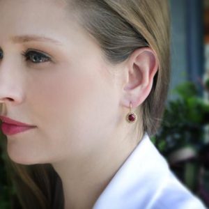 Shop Garnet Earrings! Rose Gold Garnet earrings · Garnet Stud Earrings · January Birthstone Earrings · Birthday Gift For Her · Bridesmaid Earrings | Natural genuine Garnet earrings. Buy crystal jewelry, handmade handcrafted artisan jewelry for women.  Unique handmade gift ideas. #jewelry #beadedearrings #beadedjewelry #gift #shopping #handmadejewelry #fashion #style #product #earrings #affiliate #ad