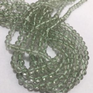 Shop Green Amethyst Beads! ON Sale LOT Of 5 mm  Green Amethyst Plain Round Gemstone Beads Strands / Semi precious Beads / 5 mm Amethyst Round Wholesale / 5 mm Round | Natural genuine round Green Amethyst beads for beading and jewelry making.  #jewelry #beads #beadedjewelry #diyjewelry #jewelrymaking #beadstore #beading #affiliate #ad