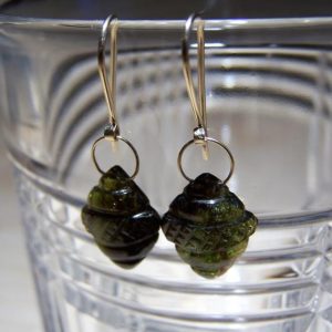 Shop Green Tourmaline Earrings! Carved Green Tourmaline, 14K solid Gold hook style earwire,earrings | Natural genuine Green Tourmaline earrings. Buy crystal jewelry, handmade handcrafted artisan jewelry for women.  Unique handmade gift ideas. #jewelry #beadedearrings #beadedjewelry #gift #shopping #handmadejewelry #fashion #style #product #earrings #affiliate #ad