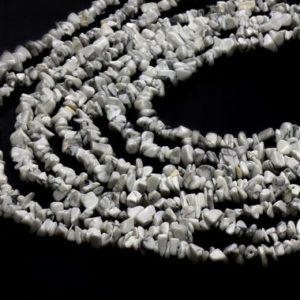 Shop Howlite Chip & Nugget Beads! Howlite chips,chip beads,white beads,diy beads,simple raw beads,unpolished beads,jewelry supplies,jewelry making,howlite beads – 32" Strand | Natural genuine chip Howlite beads for beading and jewelry making.  #jewelry #beads #beadedjewelry #diyjewelry #jewelrymaking #beadstore #beading #affiliate #ad
