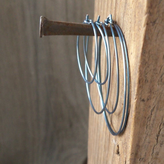 Hypoallergenic Titanium Hoop Earrings - Pure Titanium Earrings - Colored Hoops - Gift For Women