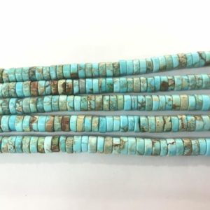Shop Jasper Beads! Imperial Jasper 6mm Heishi Sea Sediment Jasper Turquoise Blue Dyed Loose Beads 15 inch Jewelry Supply Bracelet Necklace Material | Natural genuine beads Jasper beads for beading and jewelry making.  #jewelry #beads #beadedjewelry #diyjewelry #jewelrymaking #beadstore #beading #affiliate #ad