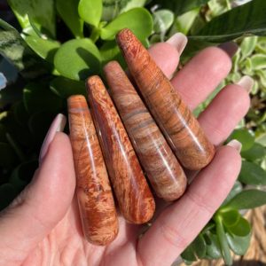 Shop Jasper Points & Wands! Red jasper wand, red jasper point | Natural genuine stones & crystals in various shapes & sizes. Buy raw cut, tumbled, or polished gemstones for making jewelry or crystal healing energy vibration raising reiki stones. #crystals #gemstones #crystalhealing #crystalsandgemstones #energyhealing #affiliate #ad