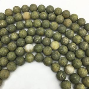 Shop Green Jasper Beads! 8mm Matte Green Jasper Beads, Round Gemstone Beads, Wholesale Beads | Natural genuine beads Jasper beads for beading and jewelry making.  #jewelry #beads #beadedjewelry #diyjewelry #jewelrymaking #beadstore #beading #affiliate #ad