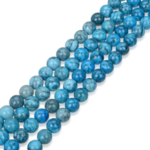 U Pick 15 Inch Top Quality Natural Blue Lace Jasper Healing Gemstone Round Beads 4mm 6mm 8mm 10mm For Bracelet Necklace Jewelry Making