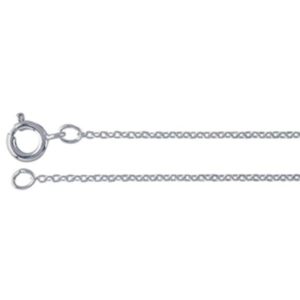Shop Clasps for Making Jewelry! Jewelry Chain-1.2mm Brass Flat Cable Chain Silver with Spring Ring Clasp-18 Inch Length | Shop jewelry making and beading supplies, tools & findings for DIY jewelry making and crafts. #jewelrymaking #diyjewelry #jewelrycrafts #jewelrysupplies #beading #affiliate #ad